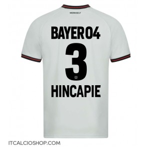 Bayer Leverkusen Piero Hincapie #3 Seconda Maglia 2023-24 Manica Corta